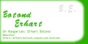 botond erhart business card